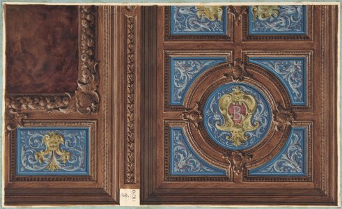 Design for Dining Room Ceiling, Hôtel de Behague MET DP806899