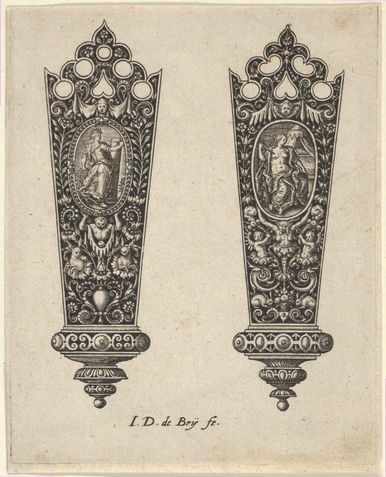 Design for Knife Handles with Ovals Containing Fortitude and the Death of Lucretia MET DP837195