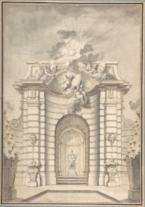 Design for Festival Architecture for an Entry into Paris for the King of Sweden, Fredrerick I of Hesse MET DP808398