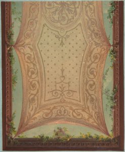 Design for Gallery Ceiling, Hôtel Cottier MET DP806900