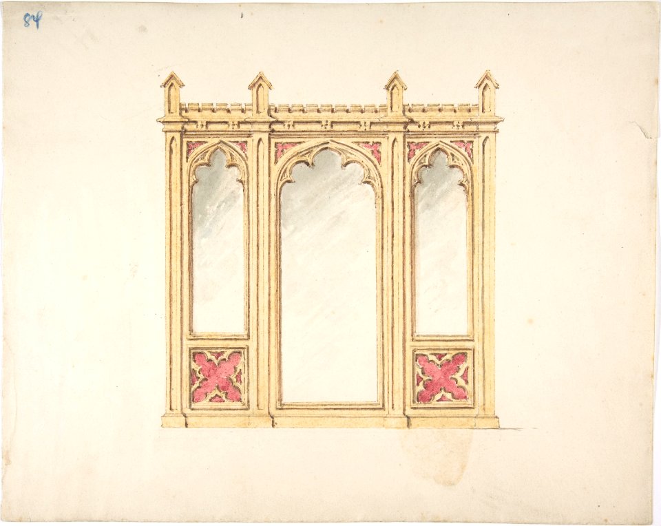 Design for Gothic Tracery and Paneling MET DP807322