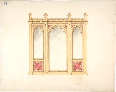 Design for Gothic Tracery and Paneling MET DP807322
