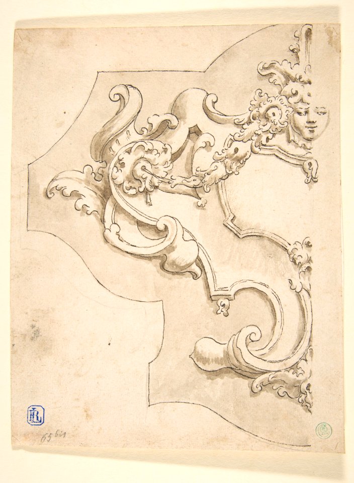 Design for Half Cartouche with Mask MET DP812133