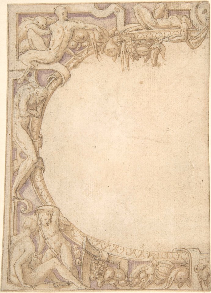 Design for One Half of an Ornamental Border, Léonard Thiry, circa 1540–60