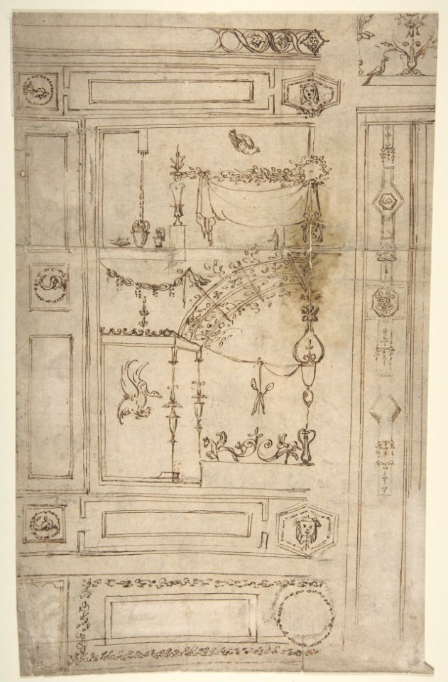 Design for Grotesque Wall Decoration MET DP811070