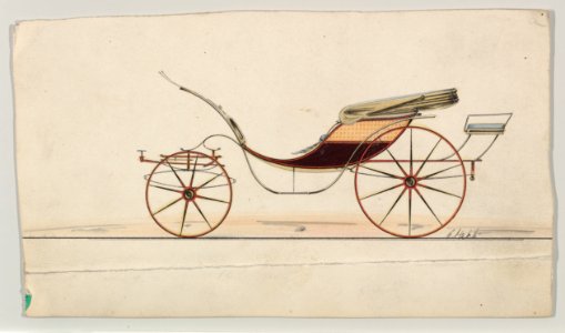 Design for George IV Phaeton (unnumbered) MET DP877217