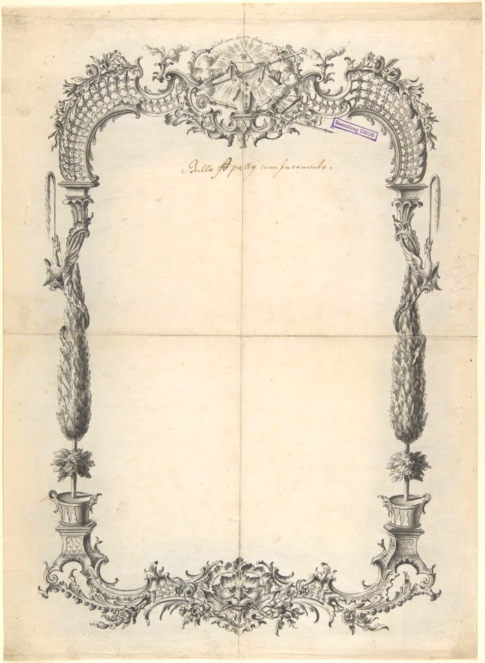 Design for Frame with Trees and Trellises MET DP804384