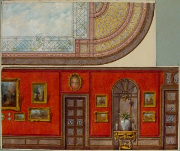 Design for Gallery Elevation and Ceiling, Hôtel Cottier MET 67.827.1