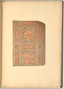 Design for Lobby Ceiling after Piranesi, Chamber Story, Castlecoole, County Fermanagh, Ireland MET DP-14664-001