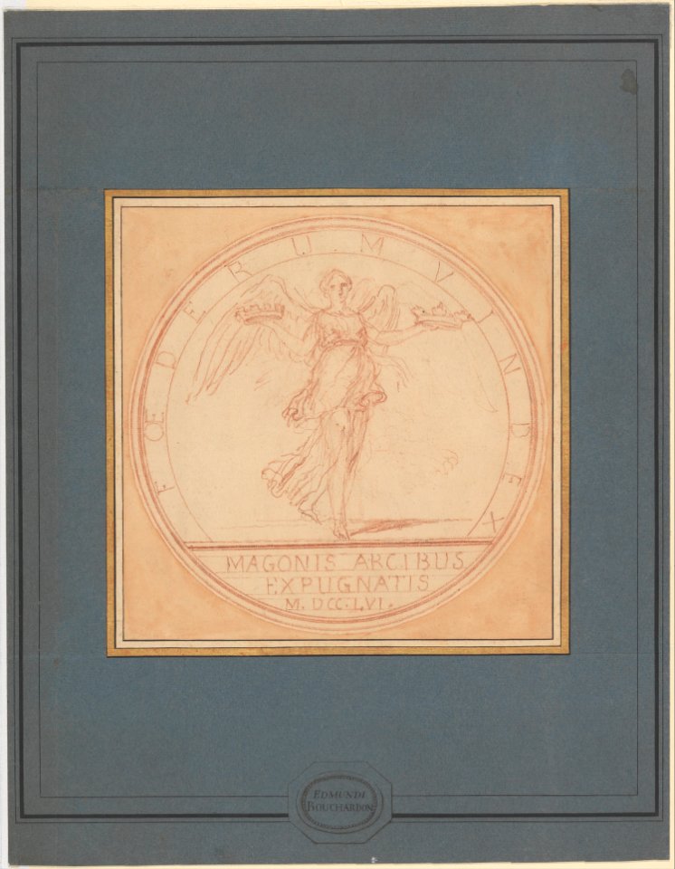 Design for medal commemorating the capture of Port Mahon MET DP223861