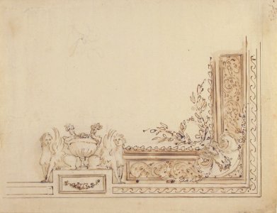 Design for One-Quarter of a Ceiling Decoration MET 65.654.115