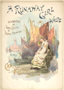 Design for music cover- A Runaway Girl Waltz MET DP804284