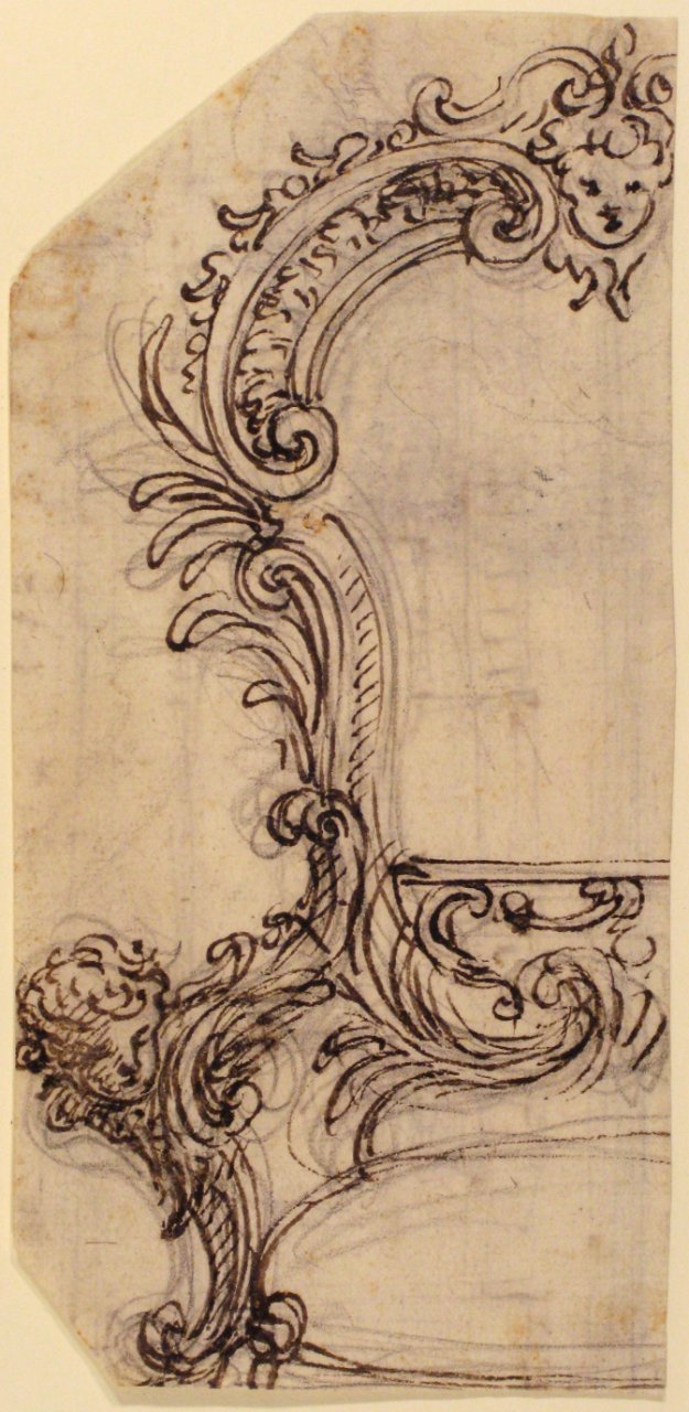Design for the Frame of a Mirror or Fire Screen (recto); Various Sketches (verso). MET 52.570.273 RECTO