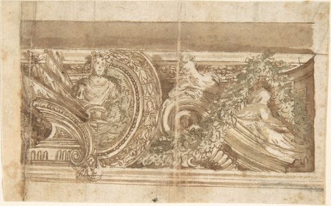 Design for Part of a Decorated Cornice MET DP808493