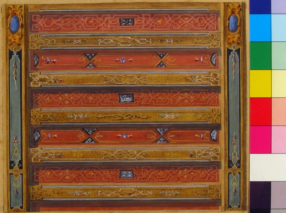 Design for Salon Ceiling, Château de Cangé MET 67.827.81