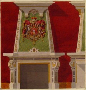 Design for Chimney Piece, Château du Duc de Meternick, Johannisburg MET 67.827.36