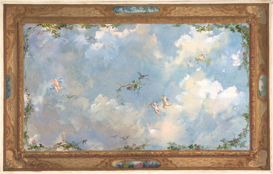 Design for Salon Ceiling, Hôtel Candamo MET DP806898