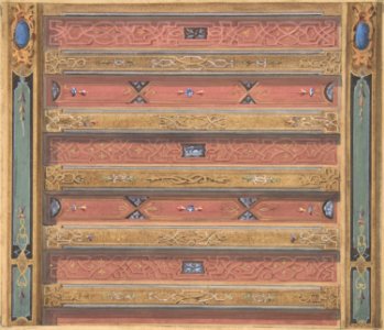 Design for Salon Ceiling, Château de Cangé MET DP806883