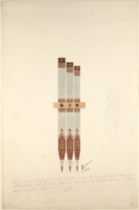 Design for Organ Pipes Decorated with Flowers and Fleur-de-lys MET DP801071
