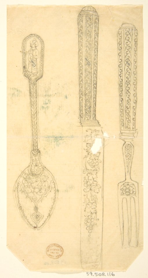 Design for Silverware- Spoon, Knife, and Fork MET DP812973