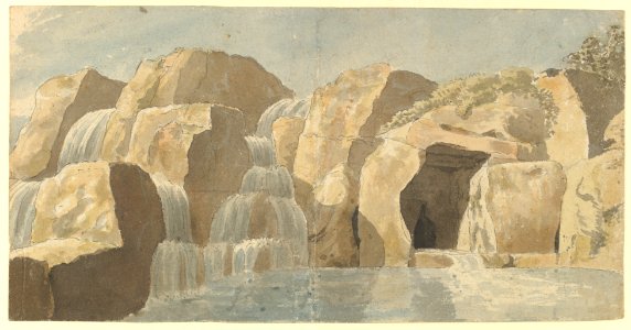 Design for Rock-work and Cascades at Virginia Water, Windsor Great Park MET DP821082