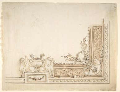 Design for One-Quarter of a Ceiling Decoration MET DP810597