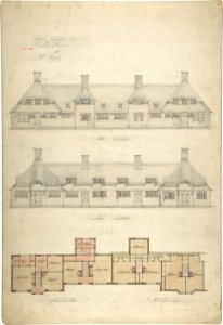Design for Thatched Cottages for Mrs. Kingsley MET DP805914