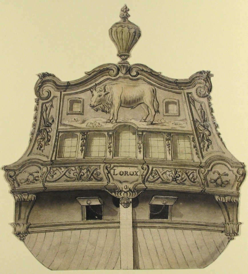 Design for Stern of the Boat "Lorox" MET 60.620.88