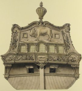 Design for Stern of the Boat "Lorox" MET 60.620.88