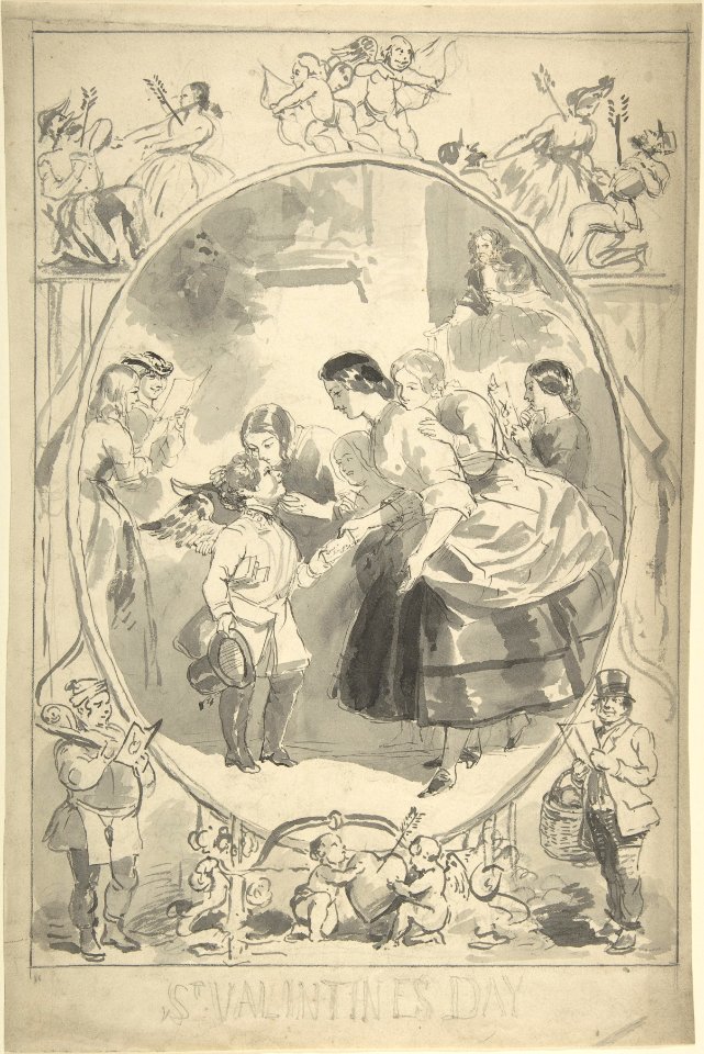 Design for the Cover of a Magazine, Valentine's Day Issue MET DP806087
