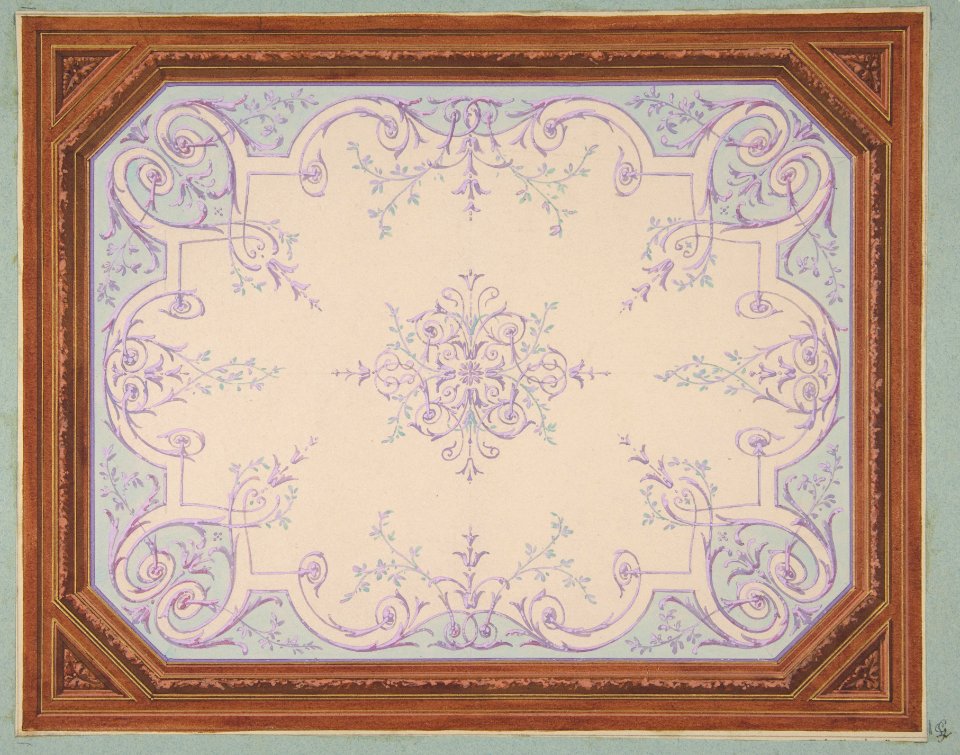 Design for the decoration of a ceiling in rinceaux MET DP811305