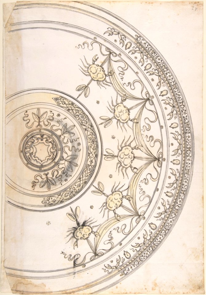 Design for Silver Plate Decorated with Crabs MET DP801833