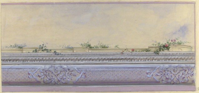 Design for the Decoration of a Ceiling Cove in the Hôtel de Pless, Berlin MET 67.827.158