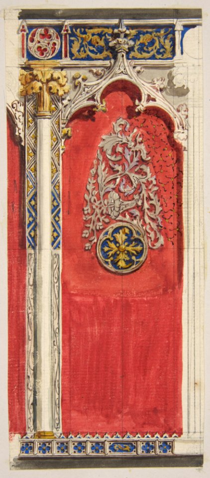 Design for the decoration of a gothic niche MET DP811223