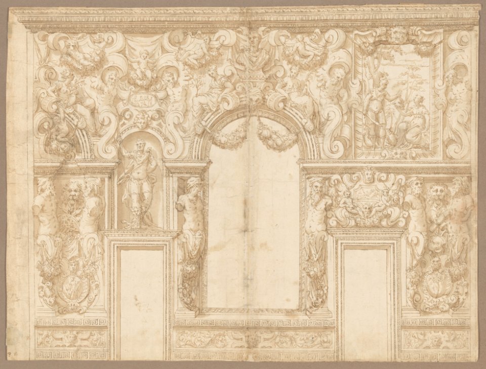 Design for the Decoration of a Palace Wall (Veronese Palazzo?) MET DP-13372-001