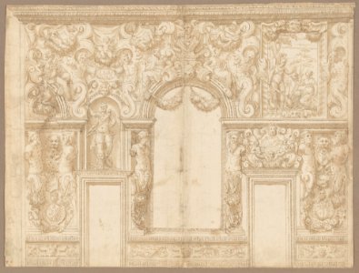 Design for the Decoration of a Palace Wall (Veronese Palazzo?) MET DP-13372-001