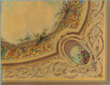 Design for the decoration of a ceiling in the house of Baron Malet, Jouy-en-Josas (Seine et Gise) MET 67.827.168