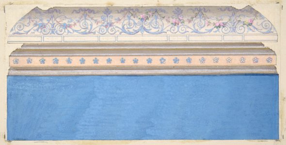 Design for the decoration of a ceiling cove and moulding MET DP811399