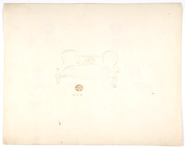 Design for Six Chairs with Scarlet Upholstery (verso- Sketch for Sofa) MET DP807167
