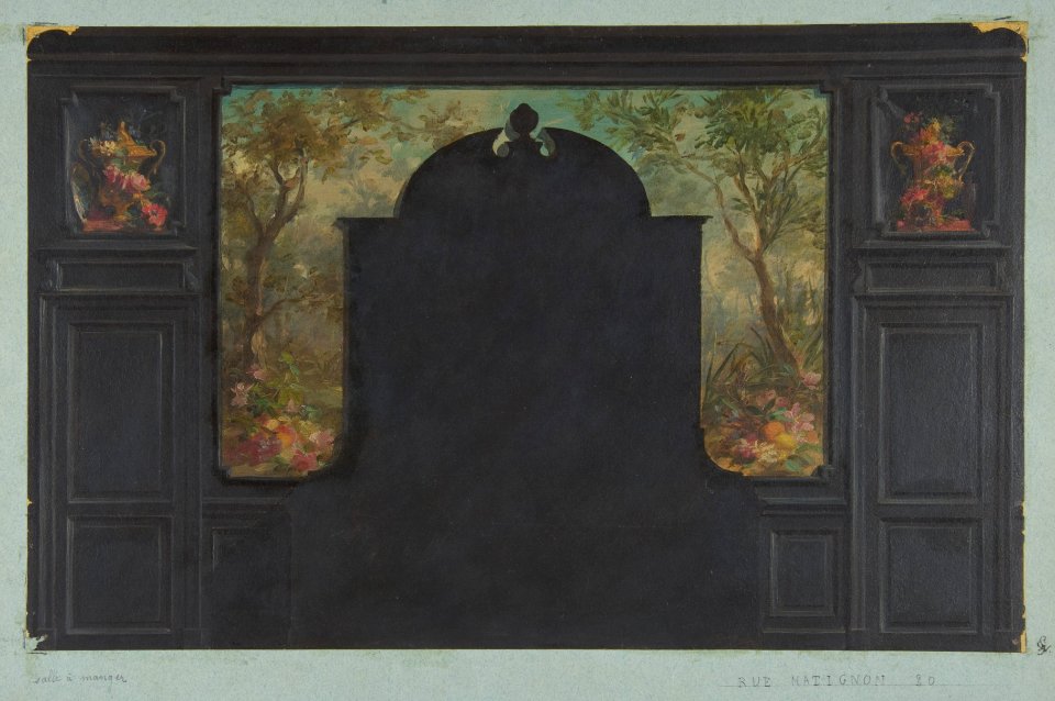 Design for the decoration of the dining room, 20 rue Matignon MET DP811133
