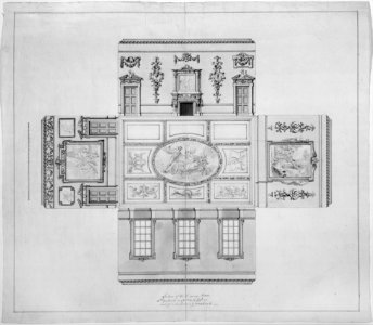 Design for the Dining Room at Kirtlington Park, Oxfordshire MET MM26682