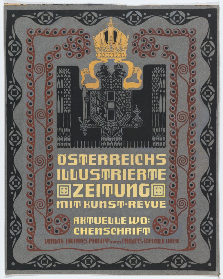 Design for the cover of the Austrian Illustrated Newspaper (Österreichs illustrierte Zeitung) MET DP864089