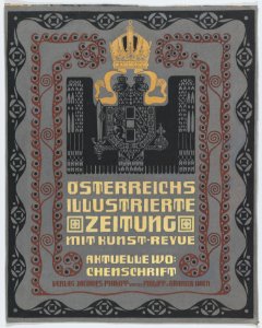 Design for the cover of the Austrian Illustrated Newspaper (Österreichs illustrierte Zeitung) MET DP864089