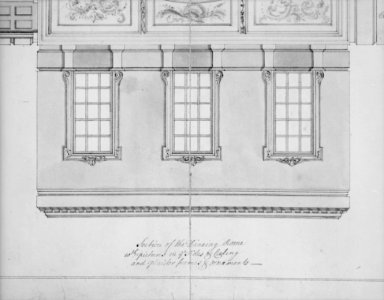 Design for the Dining Room at Kirtlington Park, Oxfordshire MET MM26683