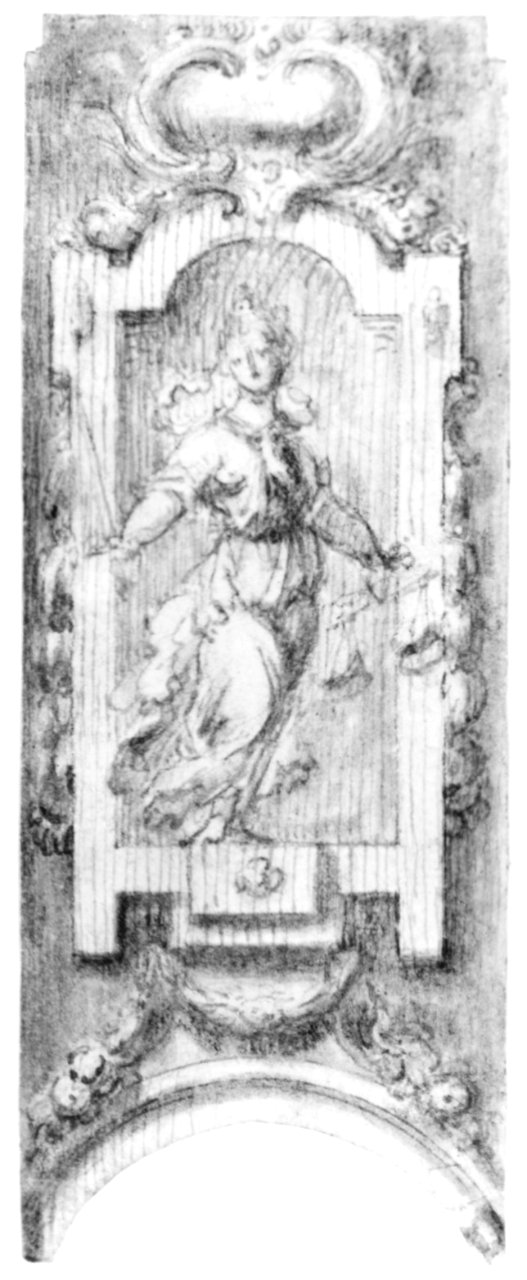 Design for the Decoration over an Arch with the Personification of Justice MET 271709