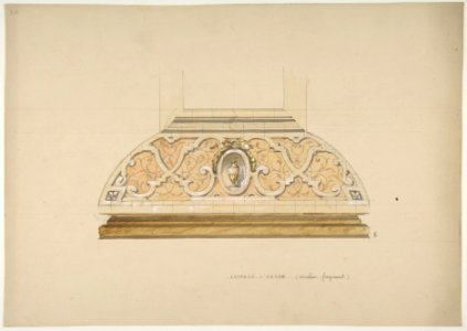 Design for the decoration of the stairway in the Chateau d'Ognon of M. deMachy (Oise, France) MET DP811193