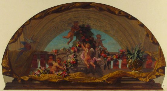 Design for the Decoration of a Lunette on the Staircase, Hôtel de Pless, Berlin MET 67.827.153