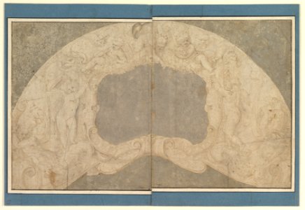 Design for the Decoration of a Lunette with a Large Central Cartouche MET DP820299