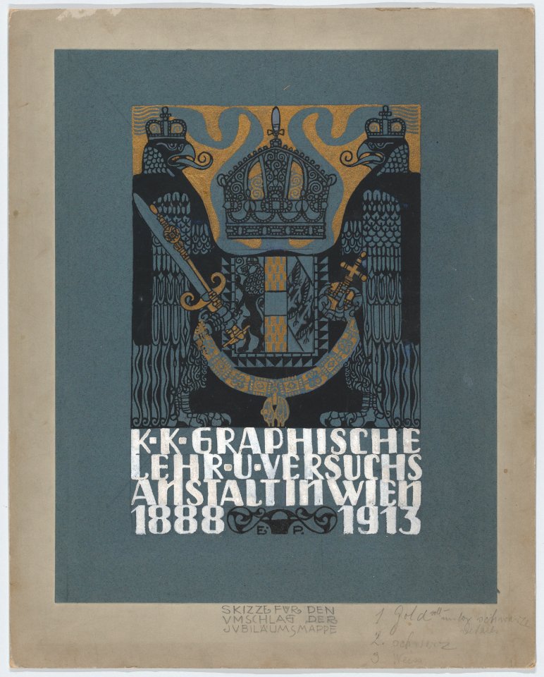 Design for the cover of the 25th anniversary publication of the Viennese Graphic Design School (1888-1913) MET DP864092
