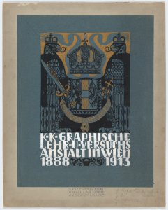 Design for the cover of the 25th anniversary publication of the Viennese Graphic Design School (1888-1913) MET DP864092